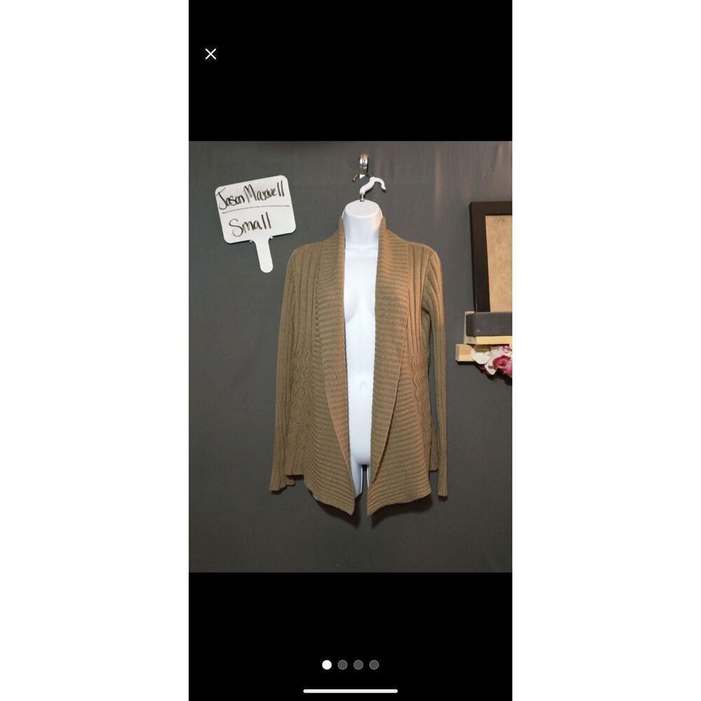 Jason Maxwell brown cardigan size small